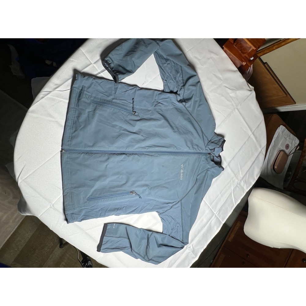 Columbia Women's Blue Omni-Shield Lightweight Zip Up Jacket Size L‎